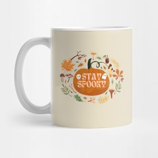 Stay spooky design with pumpkin Mug